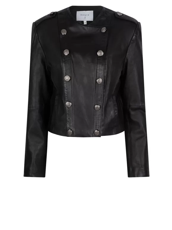 DANTE6 D6Ames Cropped Leather Jacket