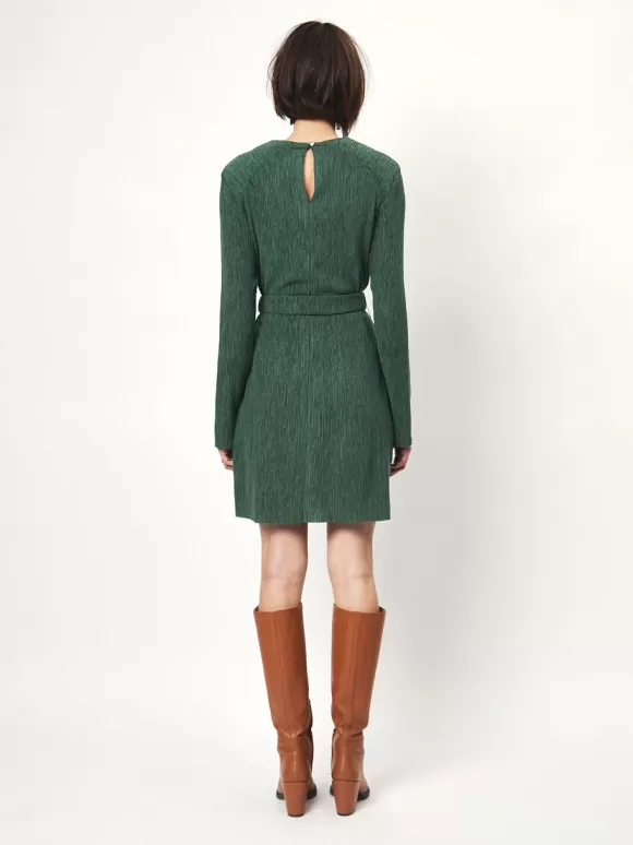 DANTE6 D6Anour Plisse Mini Dress