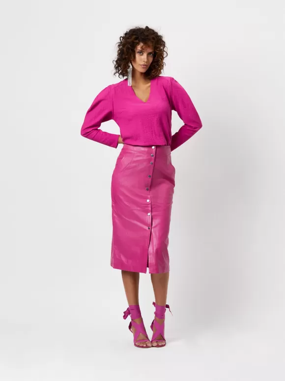 DANTE6 D6Davinia Leren Skirt