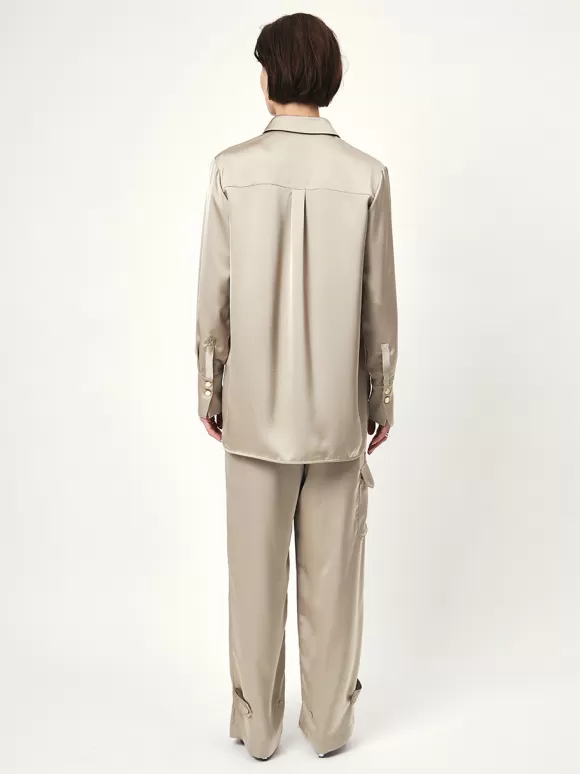 DANTE6 D6Harlow Satin Wide Pants