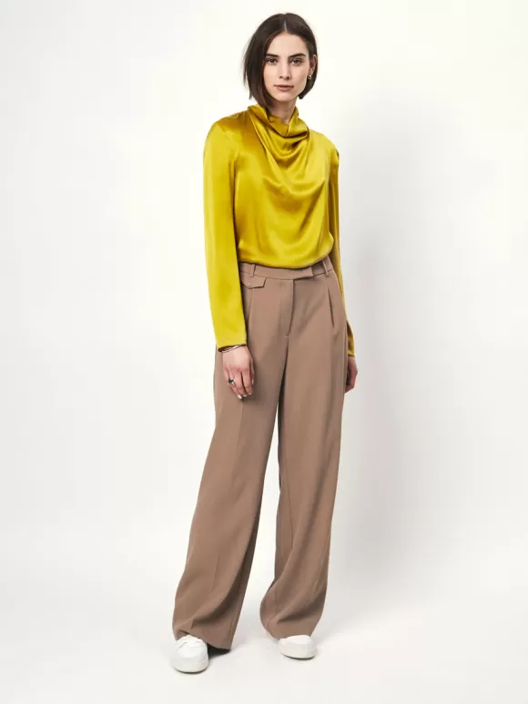 DANTE6 D6Ipsum Silk Drapey Top