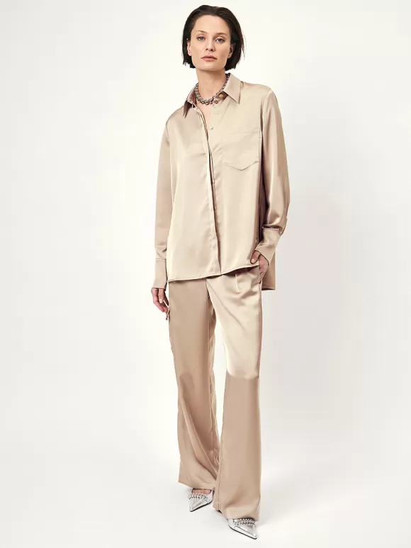 DANTE6 D6Louda Satin Long Shirt