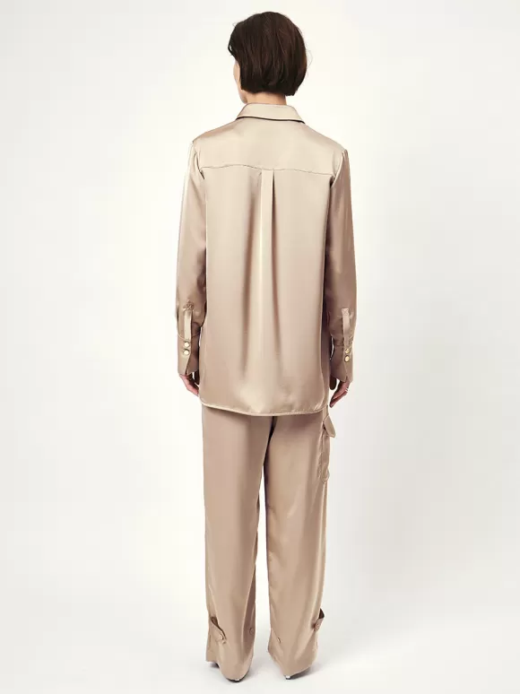 DANTE6 D6Louda Satin Long Shirt