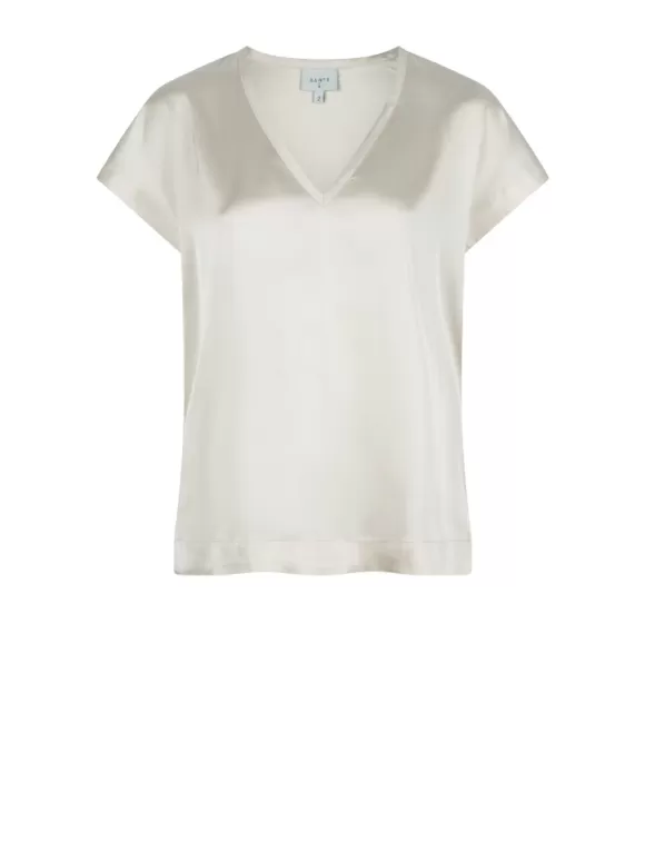 DANTE6 D6Luiza Satin V-Neck Top