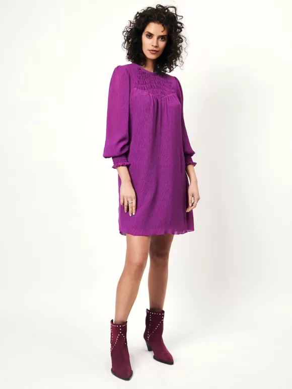DANTE6 D6Mercury Smocked Mini Dress