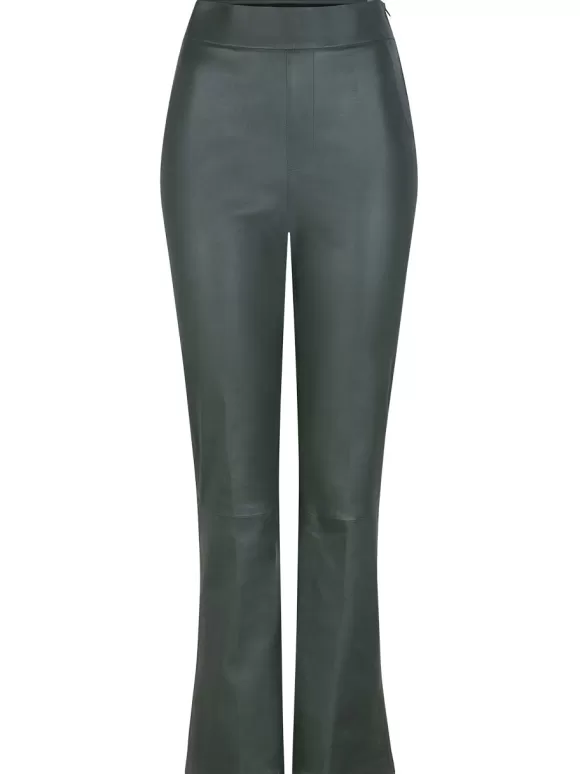 DANTE6 D6Nome Crp Flare Leather Pants