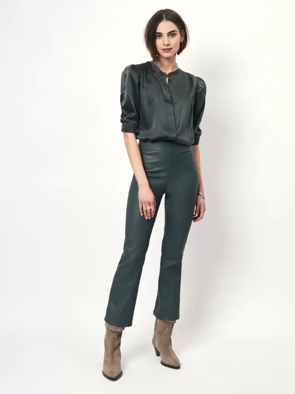 DANTE6 D6Pernaud Silk Smocked Blouse