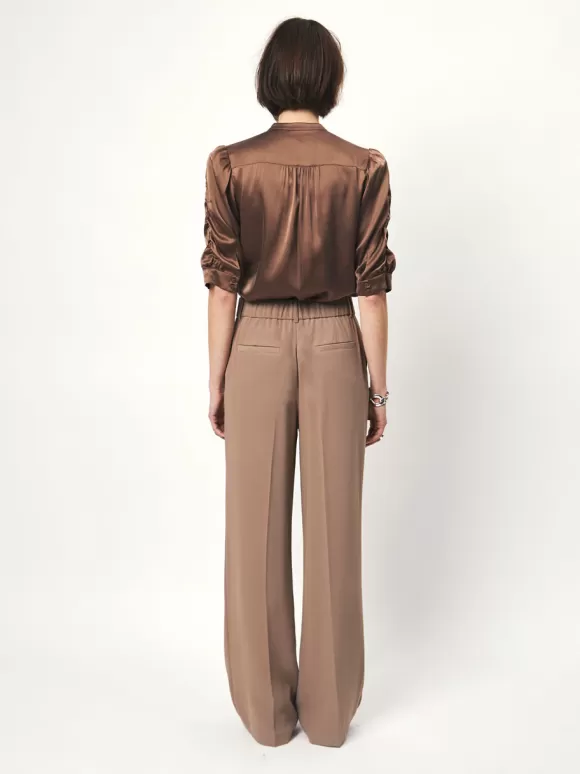 DANTE6 D6Pernaud Silk Smocked Blouse