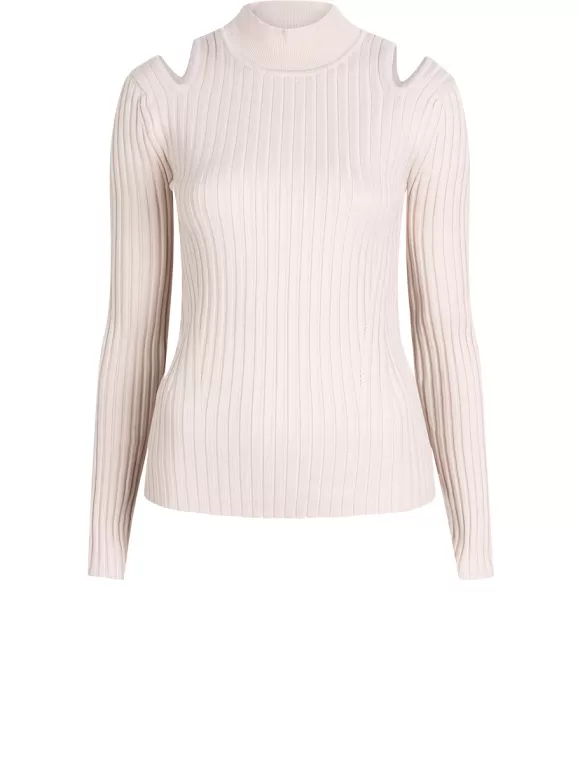 DANTE6 D6Rome Cut-Out Turtle Neck Top