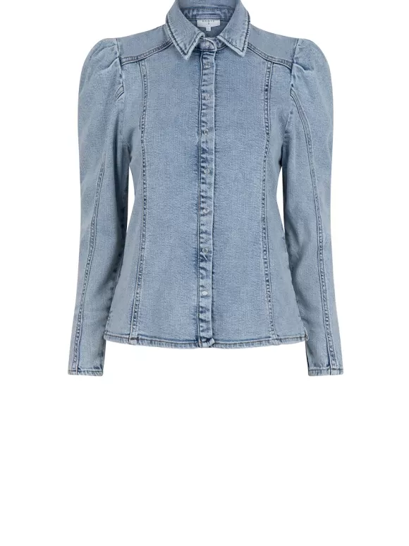 DANTE6 D6Worth Denim Blouse